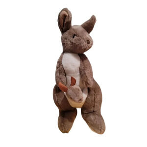 Windmill Toys Australia Kangaroo & Joey Baby Plush Stuffed Animal 16" Tall